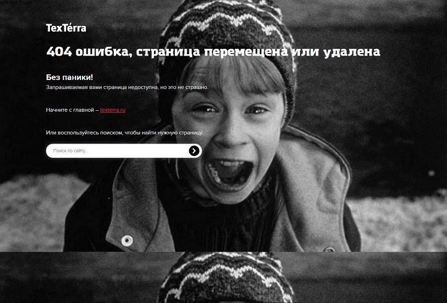 Страница 404 «Текстерры»