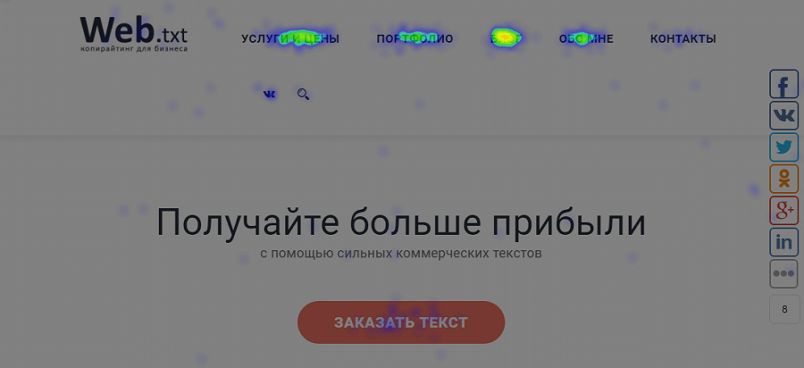 Тепловая карта сайта как посмотреть