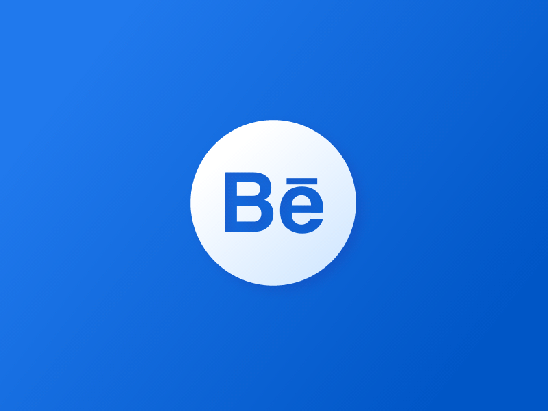 Анимированный логотип Behance