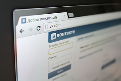 ВКонтакте — страница входа