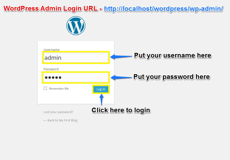 WORDPRESS admin. Wp admin Page. Localhost/WORDPRESS. Admin wp-login.