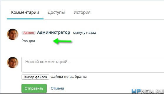 Комментарии в SEO CRM