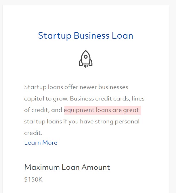 Fundera Startup Loan Snippet