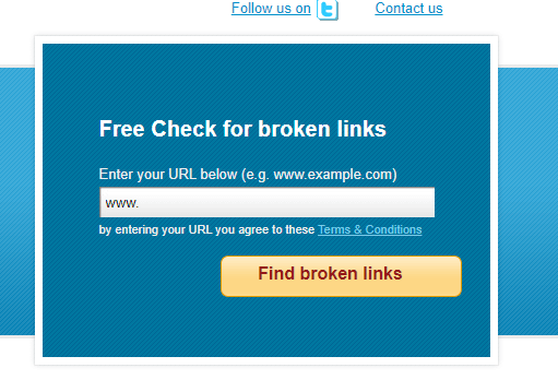 Проверка на наличие битых ссылок в программе Online Broken Link Checker. 