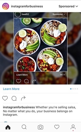 Реклама в Instagram, бизнес-аккаунт